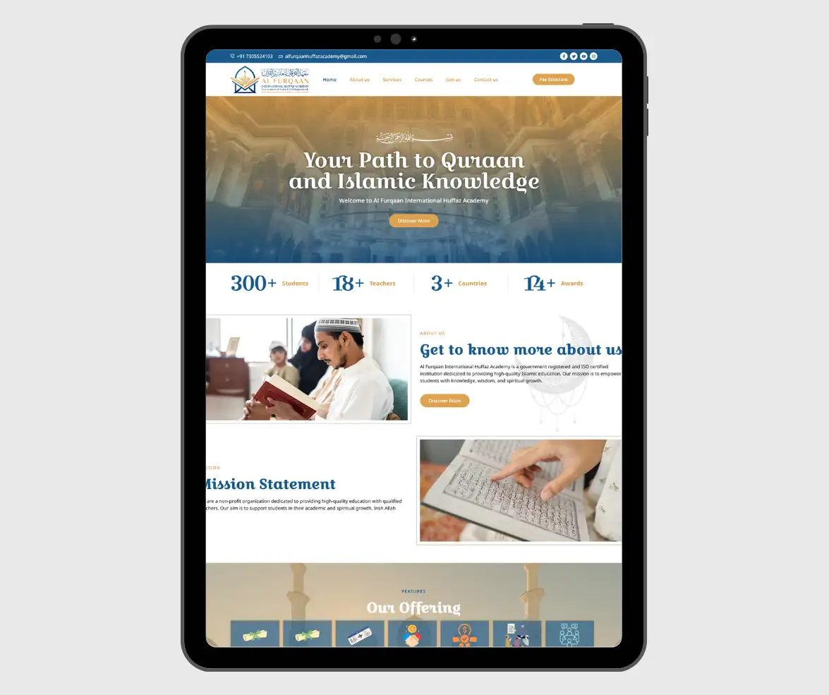 Al Furqaan Huffaz Academy — CASE STUDY - 2