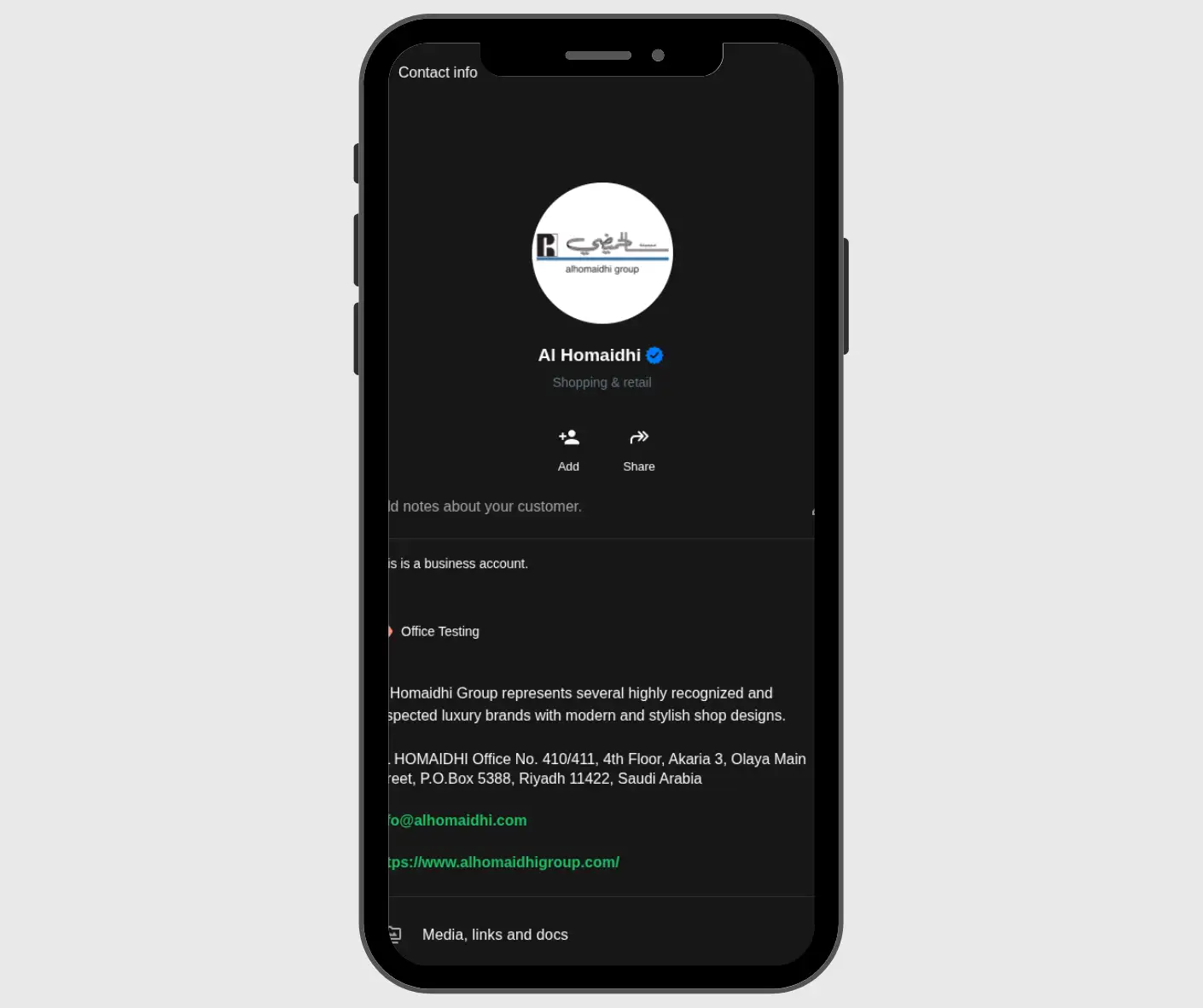 SUNDUS AI & ALHOMAIDHI Whatsapp Chatbot. 3