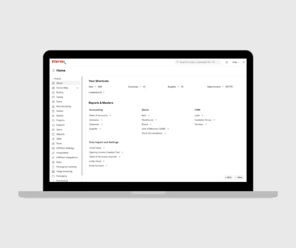 Imerex ERPNext Accounting, ZATCA Phase 2 & Cargo Integration — Case Study 5