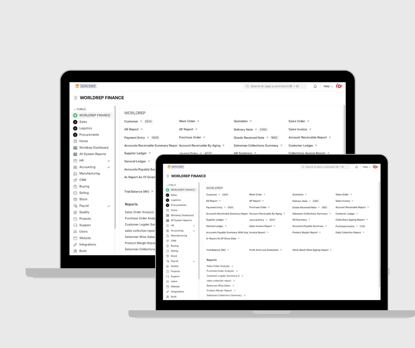 WorldRep ERPNext Implementation for Accounting, Sales, Purchase, Inventory & Reporting — Case Study 3