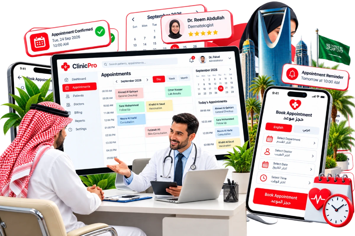 Clinic Management Software Riyadh - Leading Clinic Management System and Healthcare Software Company in Riyadh