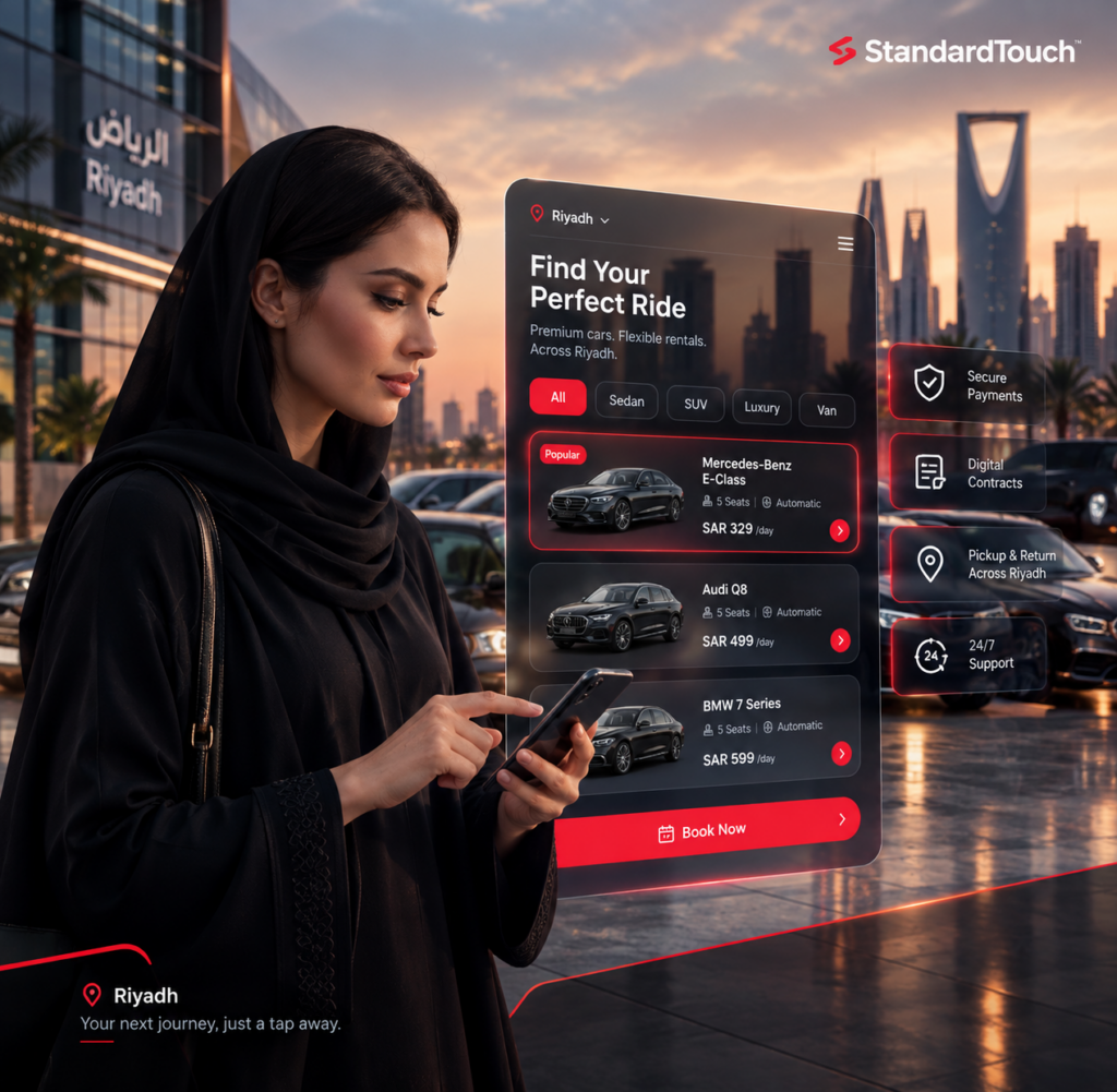 car rental system development company Riyadh