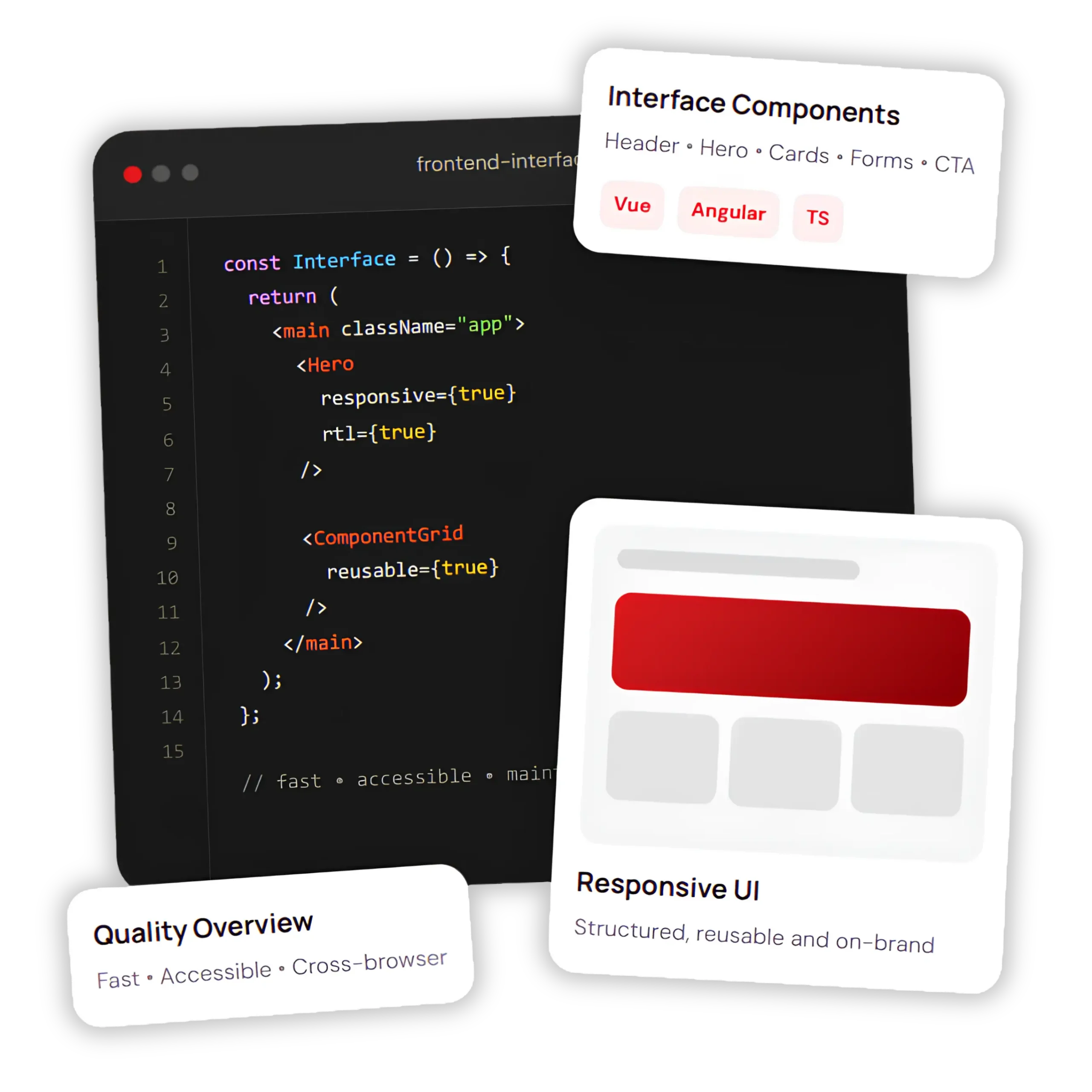Front-end development services